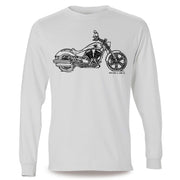 JL Illustration For A Victory Vegas Motorbike Fan LS-Tshirt