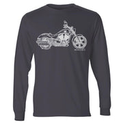 JL Illustration For A Victory Vegas Motorbike Fan LS-Tshirt