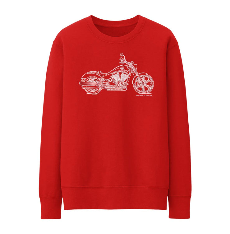 JL Illustration For A Victory Vegas Motorbike Fan Jumper