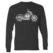 JL Illustration For A Victory Vegas Motorbike Fan LS-Tshirt