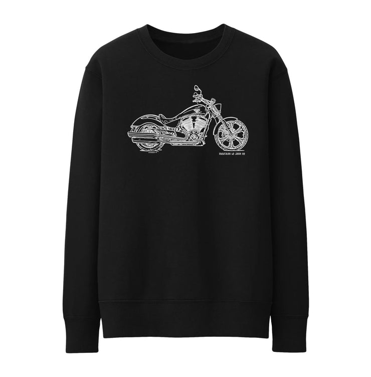 JL Illustration For A Victory Vegas Motorbike Fan Jumper