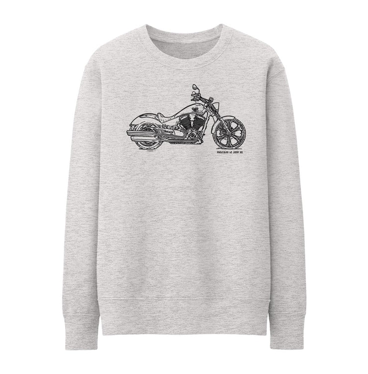 JL Illustration For A Victory Vegas 8 Ball Motorbike Fan Jumper
