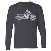 JL Illustration For A Victory Vegas 8 Ball Motorbike Fan LS-Tshirt