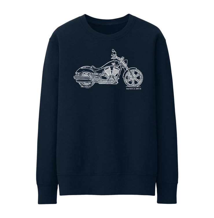 JL Illustration For A Victory Vegas 8 Ball Motorbike Fan Jumper