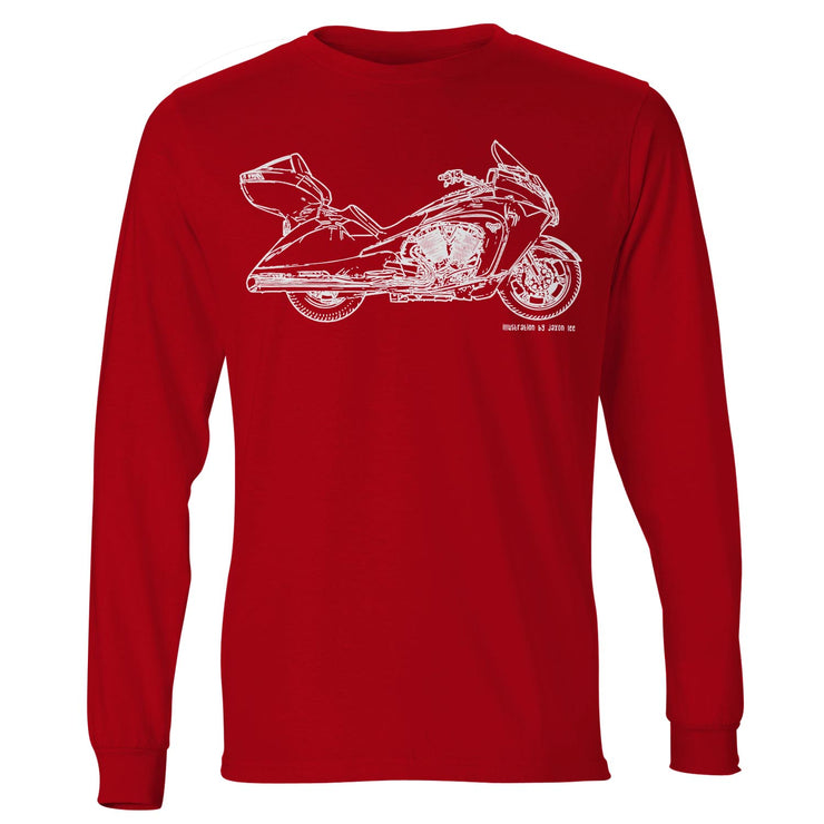 JL Illustration For A Victory Vision Motorbike Fan LS-Tshirt