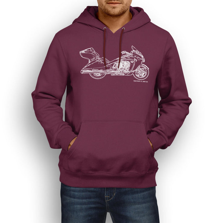 JL Illustration For A Victory Vision Motorbike Fan Hoodie