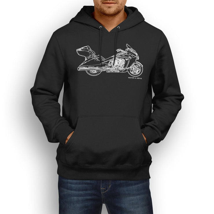 JL Illustration For A Victory Vision Motorbike Fan Hoodie