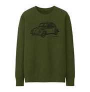 JL illustration for a Volkswagen 1968 Beetle 1500 Limousine fan Jumper