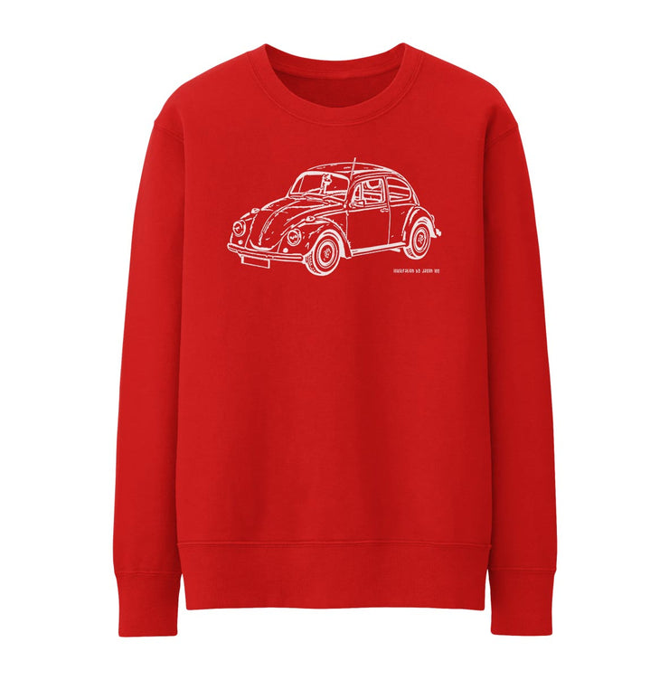 JL illustration for a Volkswagen 1968 Beetle 1500 Limousine fan Jumper