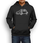 JL illustration for a Volkswagen 1968 Beetle 1500 Limousine fan Hoodie