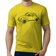 JL illustration for a Volkswagen 1974 Beetle Motorcar fan T-shirt