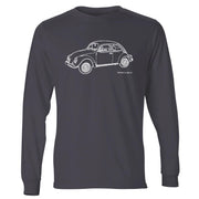 JL illustration for a Volkswagen 1974 Beetle Motorcar fan LS-Tshirt