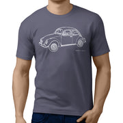 JL illustration for a Volkswagen 1974 Beetle Motorcar fan T-shirt