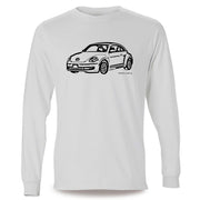 JL illustration for a Volkswagen Beetle 2012 Motorcar fan LS-Tshirt