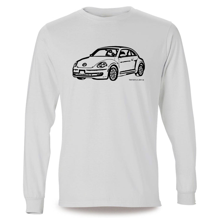 JL illustration for a Volkswagen Beetle 2012 Motorcar fan LS-Tshirt