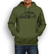 JL illustration for a Volkswagen Beetle 2012 Motorcar fan Hoodie