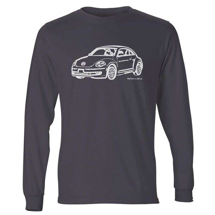 JL illustration for a Volkswagen Beetle 2012 Motorcar fan LS-Tshirt