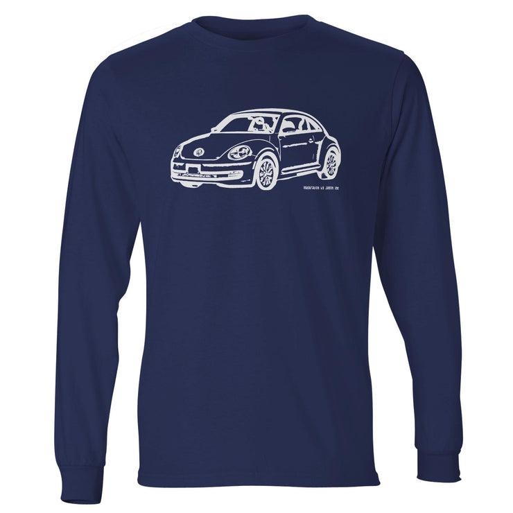JL illustration for a Volkswagen Beetle 2012 Motorcar fan LS-Tshirt