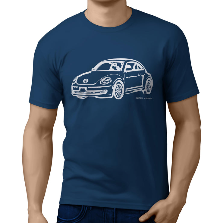 JL illustration for a Volkswagen Beetle 2012 Motorcar fan T-shirt