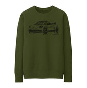 JL illustration for a Volkswagen Beetle Cabriolet Motorcar fan Jumper