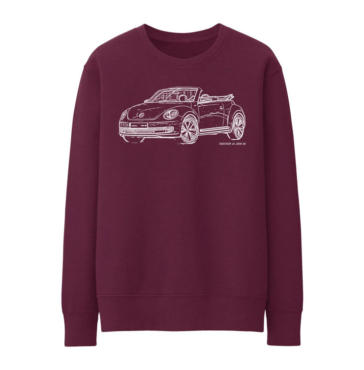 JL illustration for a Volkswagen Beetle Cabriolet Motorcar fan Jumper