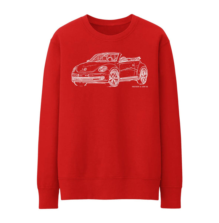 JL illustration for a Volkswagen Beetle Cabriolet Motorcar fan Jumper