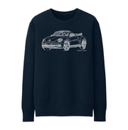 JL illustration for a Volkswagen Beetle Cabriolet Motorcar fan Jumper