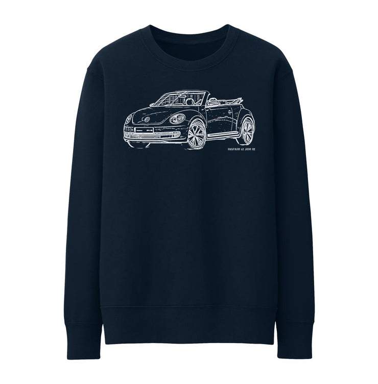 JL illustration for a Volkswagen Beetle Cabriolet Motorcar fan Jumper
