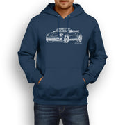 JL illustration for a Volkswagen Beetle Cabriolet Motorcar fan Hoodie