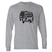 JL illustration for a Volkswagen Campervan 1968 fan LS-Tshirt