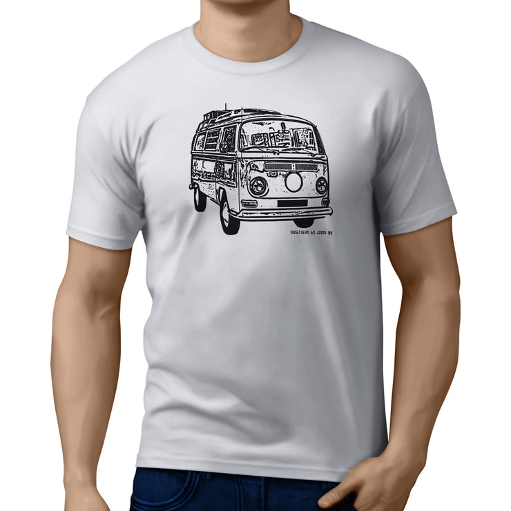 JL illustration for a Volkswagen Campervan 1968 fan T-shirt
