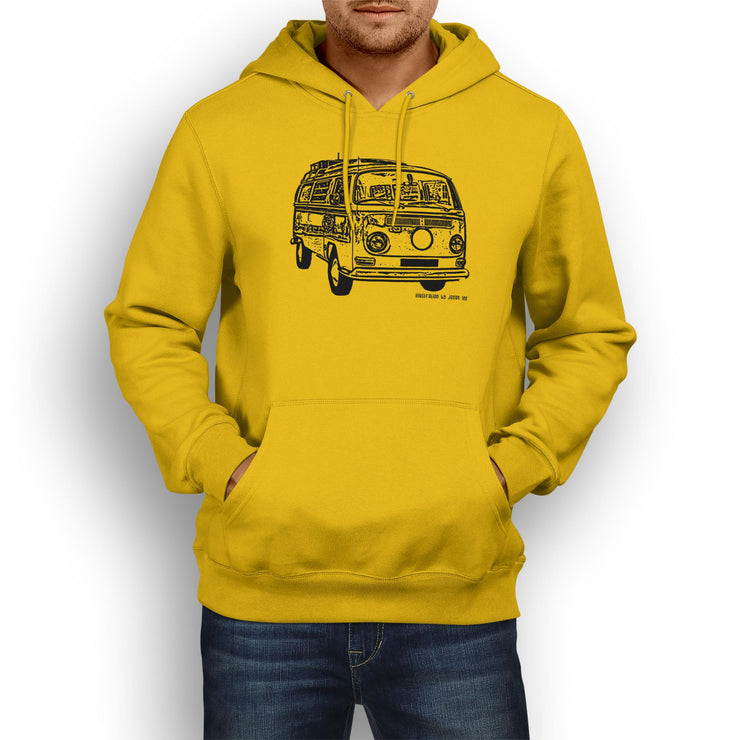 JL illustration for a Volkswagen Campervan 1968 fan Hoodie