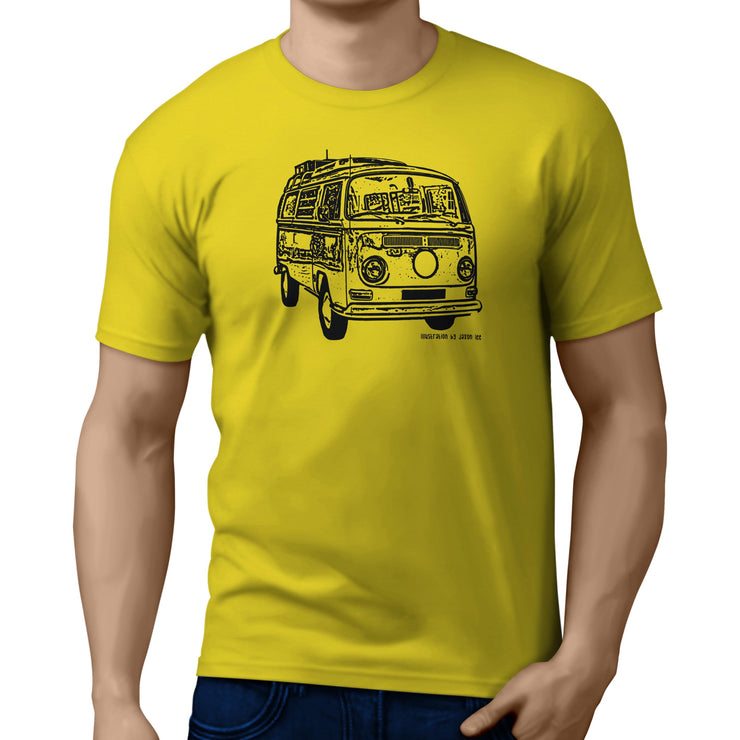 JL illustration for a Volkswagen Campervan 1968 fan T-shirt