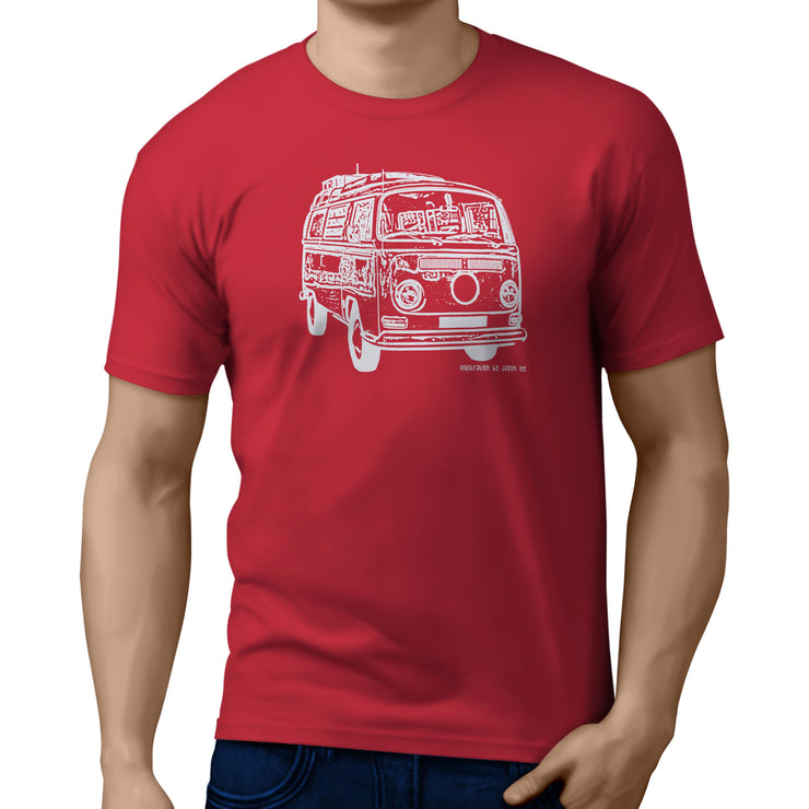 JL illustration for a Volkswagen Campervan 1968 fan T-shirt