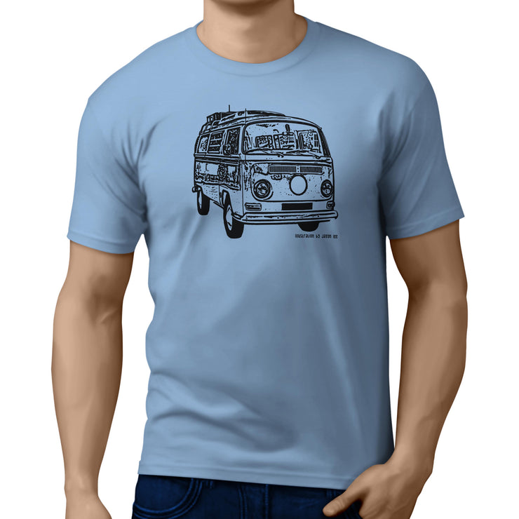 JL illustration for a Volkswagen Campervan 1968 fan T-shirt