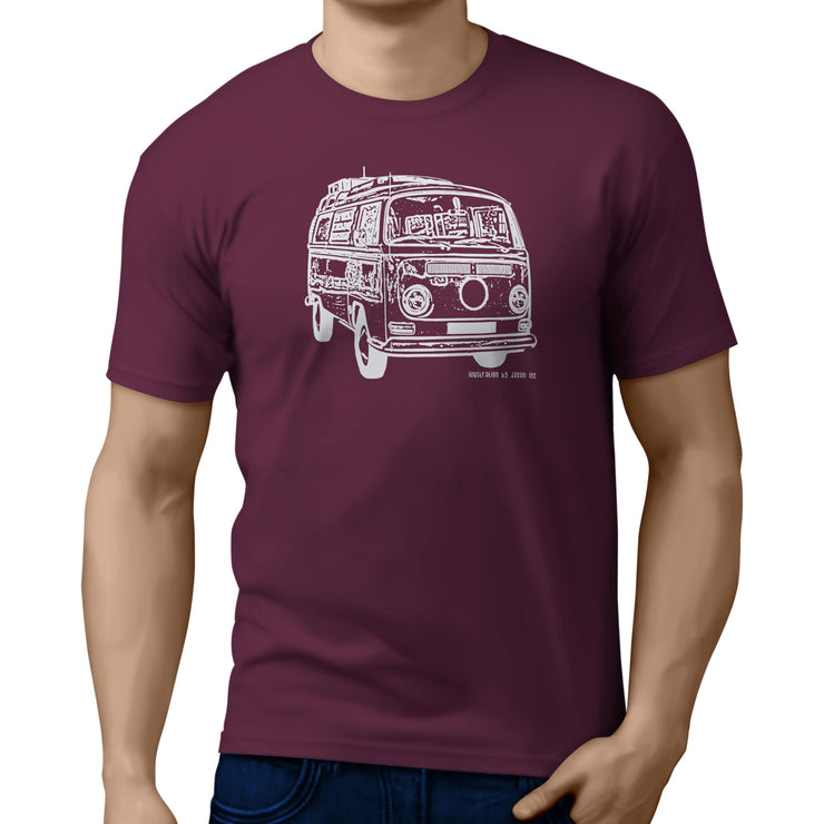 JL illustration for a Volkswagen Campervan 1968 fan T-shirt