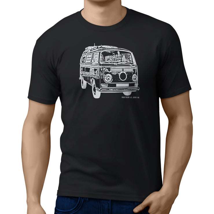 JL illustration for a Volkswagen Campervan 1968 fan T-shirt