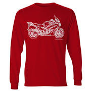 JL Illustration For A Yamaha FJR1300 Motorbike Fan LS-Tshirt