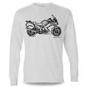 JL Illustration For A Yamaha FJR1300 2012 Motorbike Fan LS-Tshirt