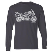 JL Illustration For A Yamaha FJR1300 2012 Motorbike Fan LS-Tshirt