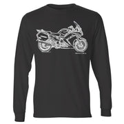 JL Illustration For A Yamaha FJR1300 2012 Motorbike Fan LS-Tshirt
