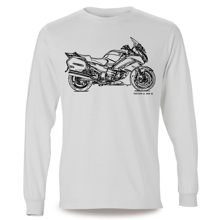 JL Illustration For A Yamaha FJR1300 v2 Motorbike Fan LS-Tshirt