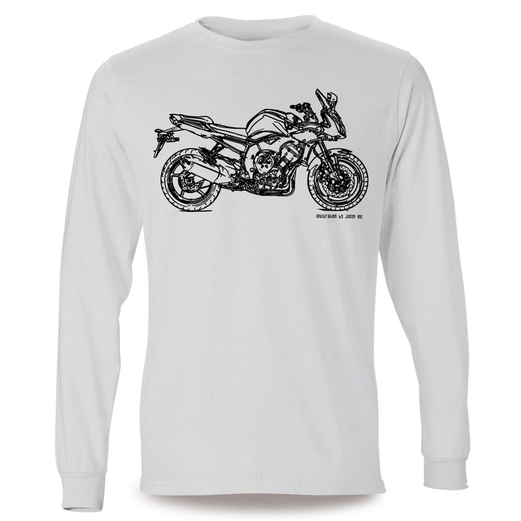 JL Illustration For A Yamaha FZ1 2013 Motorbike Fan LS-Tshirt