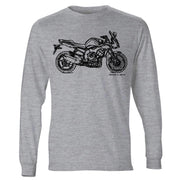 JL Illustration For A Yamaha FZ1 2013 Motorbike Fan LS-Tshirt