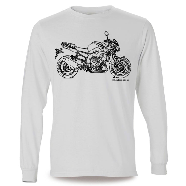 JL Illustration For A Yamaha FZ8 2013 Motorbike Fan LS-Tshirt