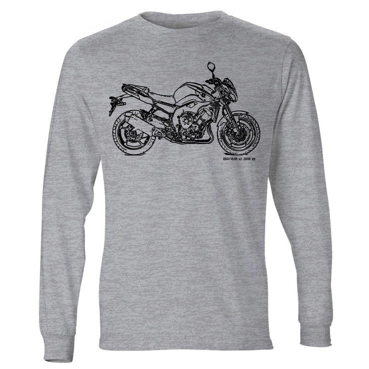 JL Illustration For A Yamaha FZ8 2013 Motorbike Fan LS-Tshirt