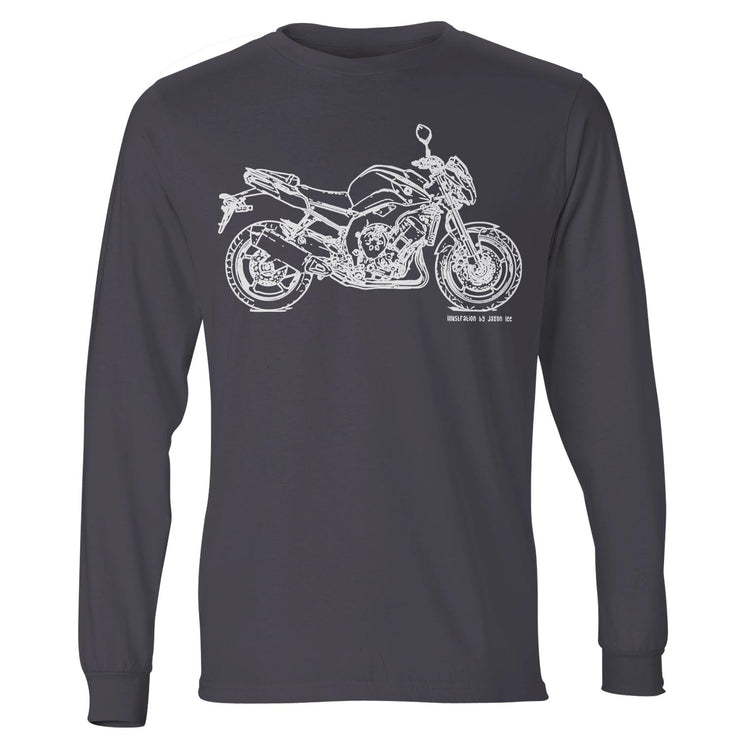 JL Illustration For A Yamaha FZ8 2013 Motorbike Fan LS-Tshirt