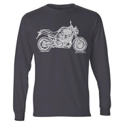 JL Illustration For A Yamaha MT-01 Motorbike Fan LS-Tshirt