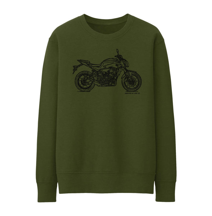 JL Illustration For A Yamaha MT07 Motorbike Fan Jumper