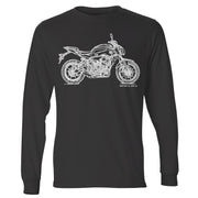 JL Illustration For A Yamaha MT07 Motorbike Fan LS-Tshirt